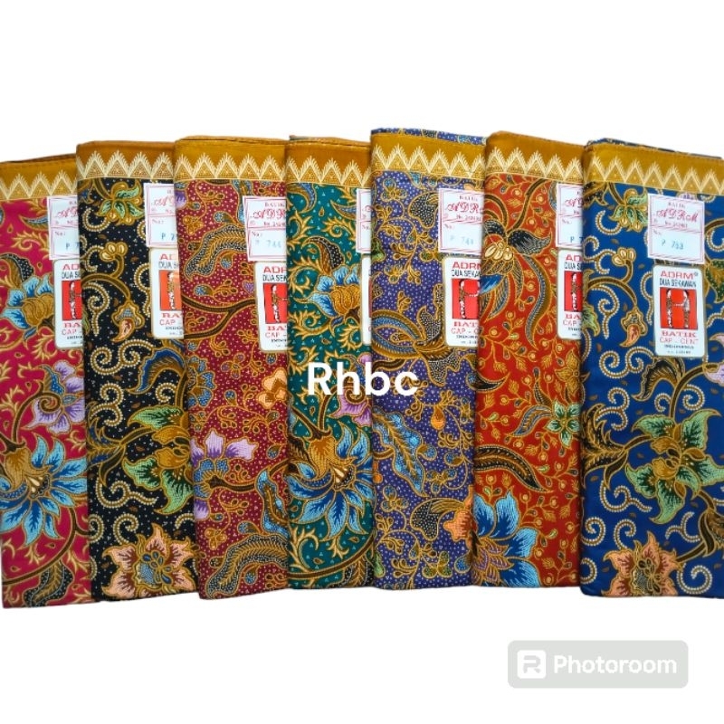 Kain Jarik Kebat Samping Panjang Batik Halus Cap Cent ADRM DUA SEKAWAN Premium Kualitas Ekspor