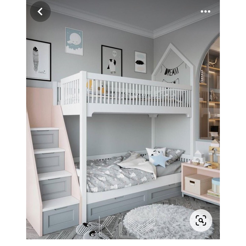Dipan anak tingkat ranjang tidur anak susun atas 200x120 tempat tidur tingkat murah