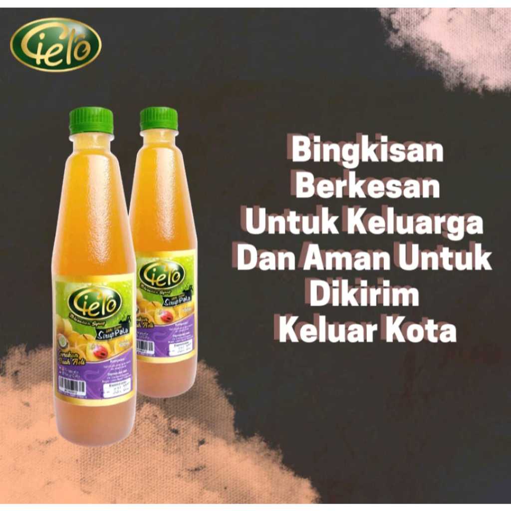 

RB22 Cielo Sirup Buah Pala Isi 630 ml Dengan Gula Asli Oleh Oleh Kota Bogor (Packing DUS)