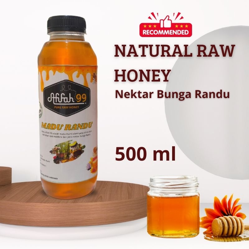 

Madu Murni Afifah 99 (500) Madu Asli Nektar Bunga Randu Natural Raw Honey