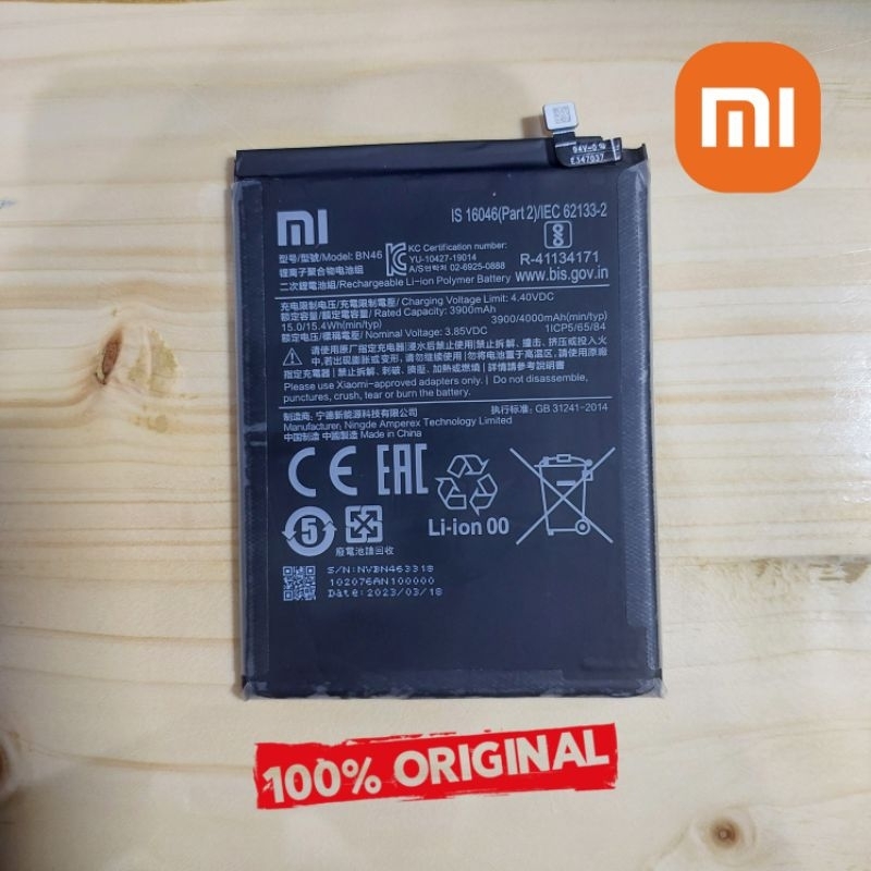 BATRE BN46 BATERAI BN 46 BATTERY XIAOMI REDMI POCO MI 100% ORIGINAL COPOTAN