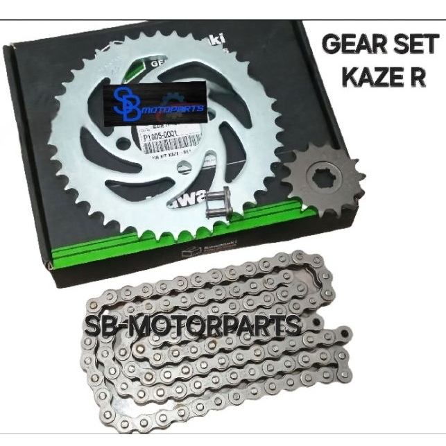 GEAR GIR SET CHAIN KIT ATAU SPROCKET KAZE KAZE R ORIGINAL KGP P1005-0001
