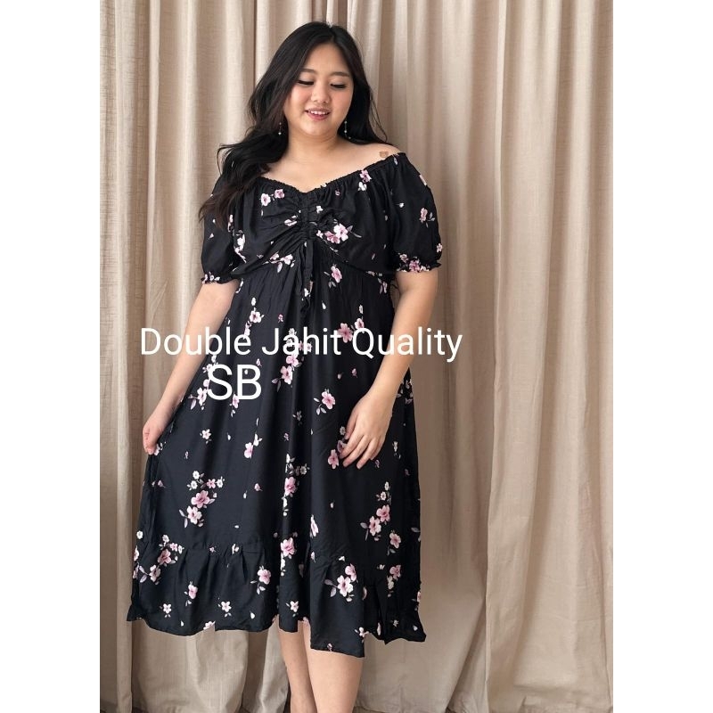 DRESS ANA SERUT DADA JUMBO BIG SIZE XXXL LD 130