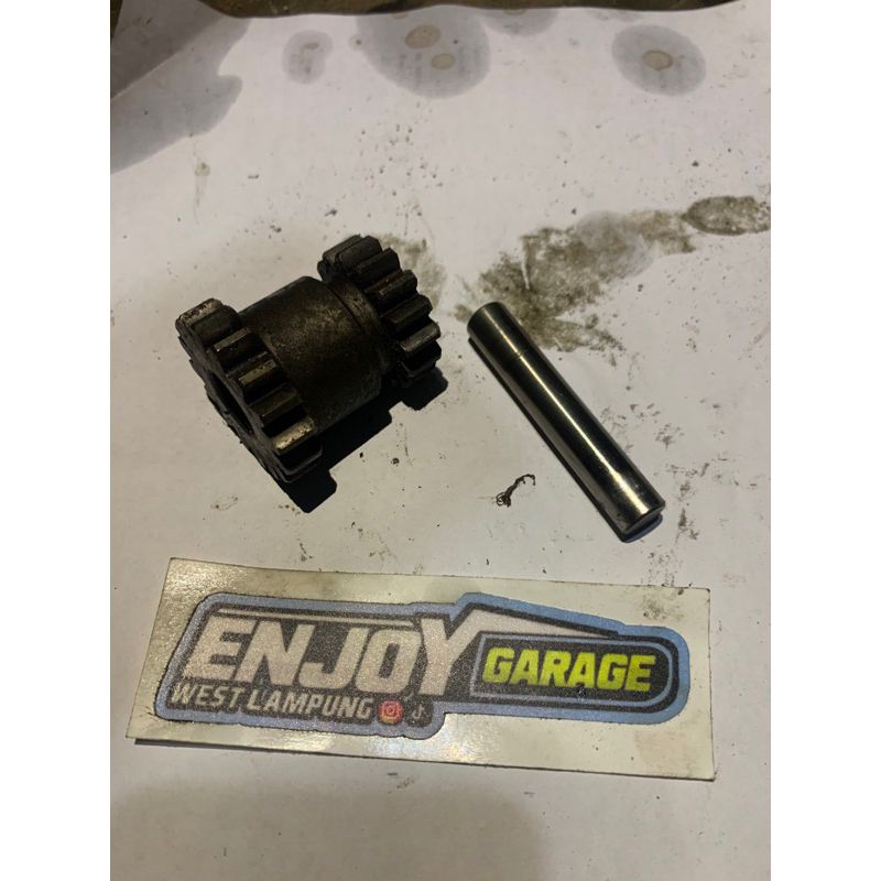 GEAR PENGHANTAR STATER KECIL MEGAPRO TIGER ORIGINAL SET AS