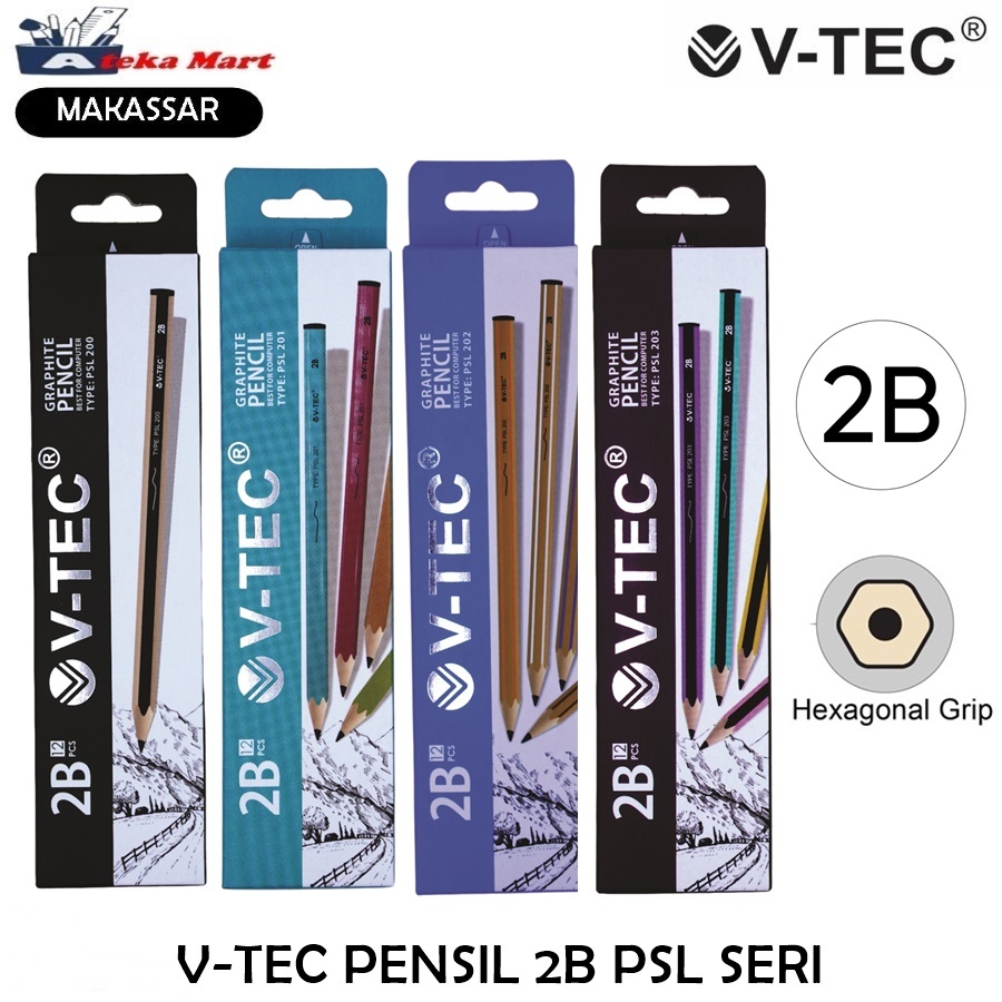 

[LSN/12PCS] V-TEC PENSIL 2B PSL 200 201 202 203