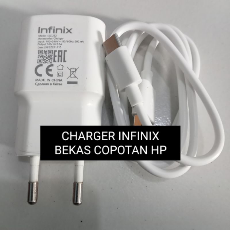 CHARGER INFINIX ORIGINAL TYPE C BEKAS COPOTAN HP FASTCHARGING.INFINIX NOTE 8.NOT 10 PRO .NOTE 11.NFC