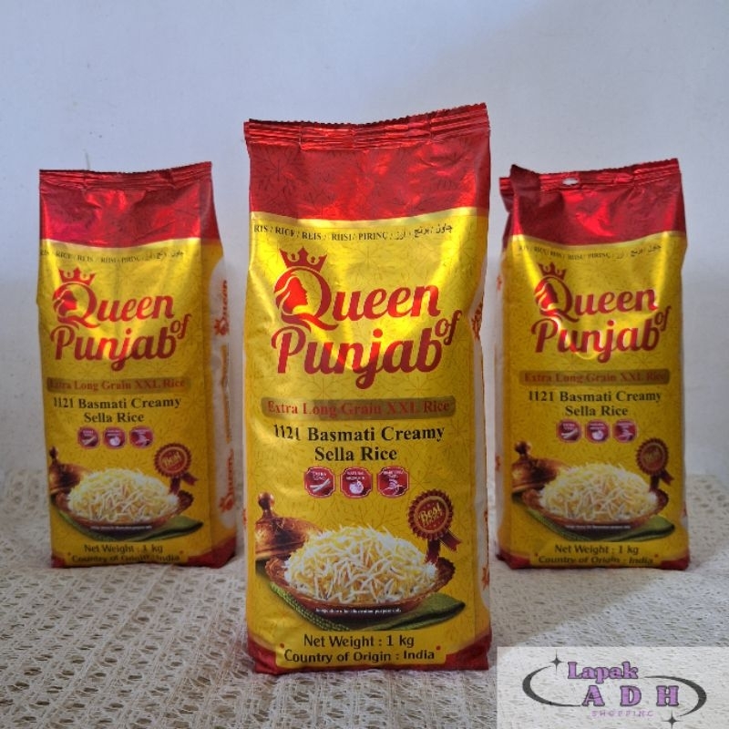 

Beras Basmati Queen Punjab 1 kg Beras Basmati Queen Punjab 1000 gram kemasan ori atau kemasan asli