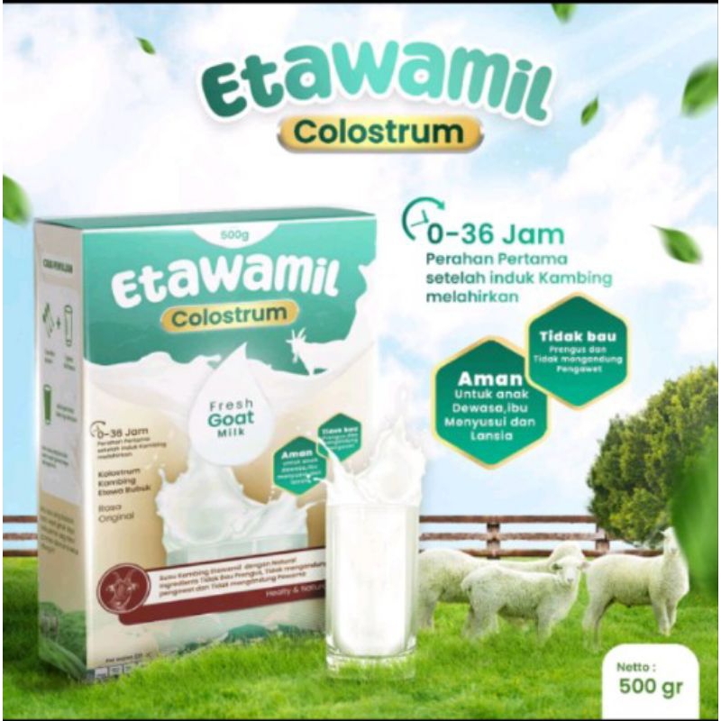 

susu ETAWAMIL COLSTRUM susu bubuk untuk kekebalan tubuh BPOM HALAL 500gr