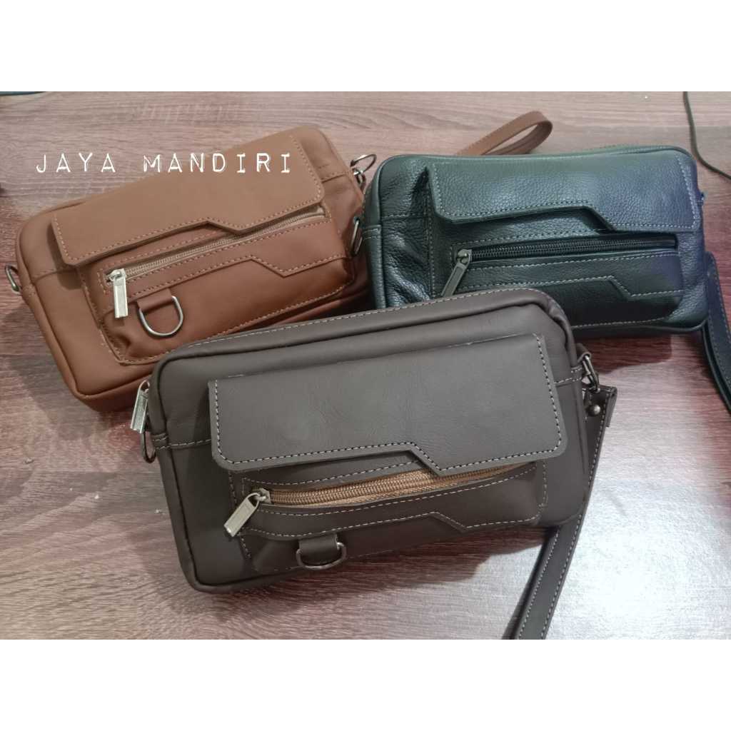 Tas Ravens Handbag / Kulit / Selempang Pria / Waistbag Multifungsi / Premium Berani Jamin Realpict