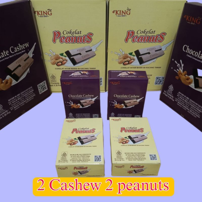 

Chocolate Cashew Mix Coklat Peanuts d'KING 1 dus Cokelat