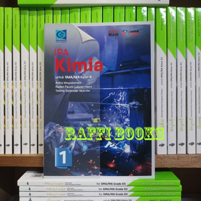Buku IPA Kimia Kelas 1/X/10 SMA Grafindo Kurikulum Merdeka