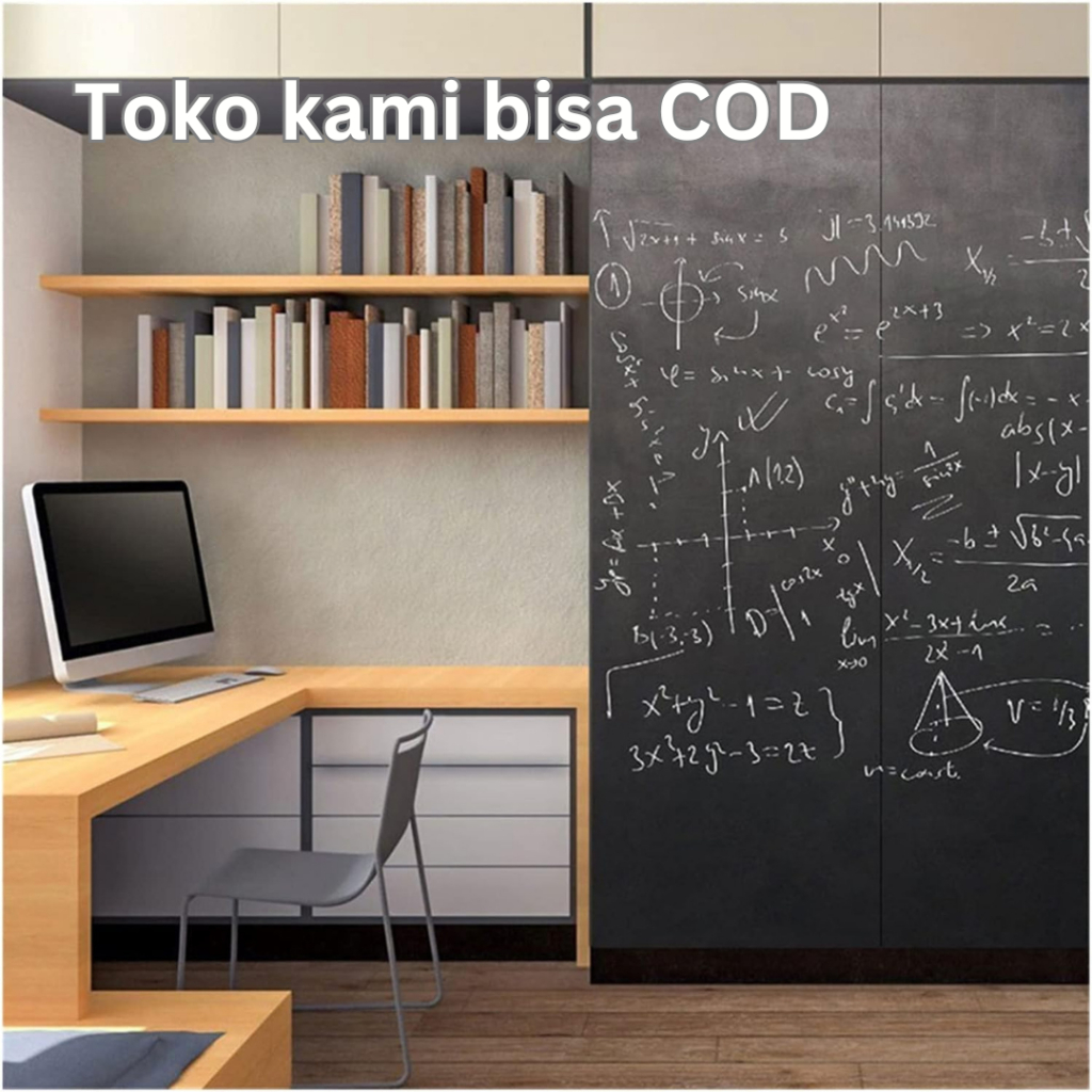 

C&B Office Stiker Dinding Papan Tulis Kapur Flexible 200 x 45cm - 513 - Black