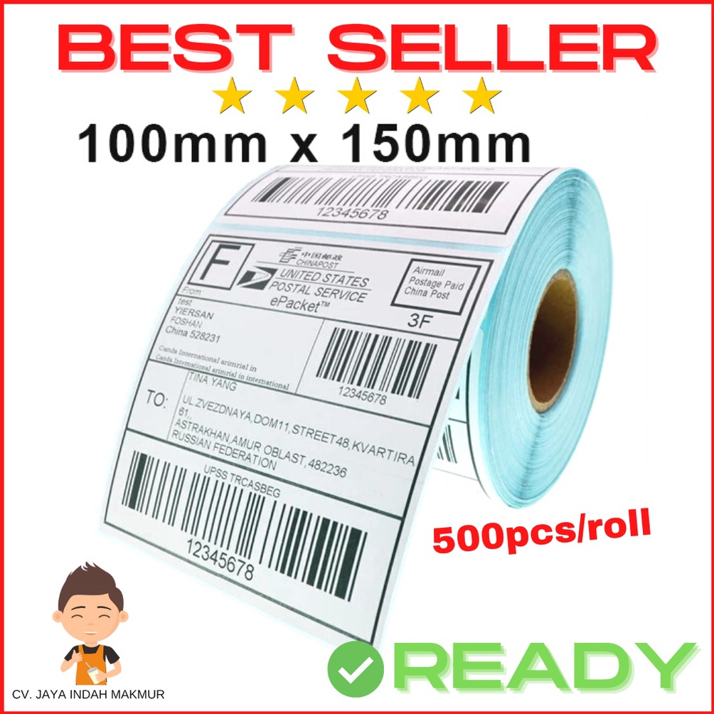 

BEST SELLER LABEL THERMAL 1 X 15 mm KERTAS BARCODE STICKER DIRECT THERMAL KERTAS TERMAL