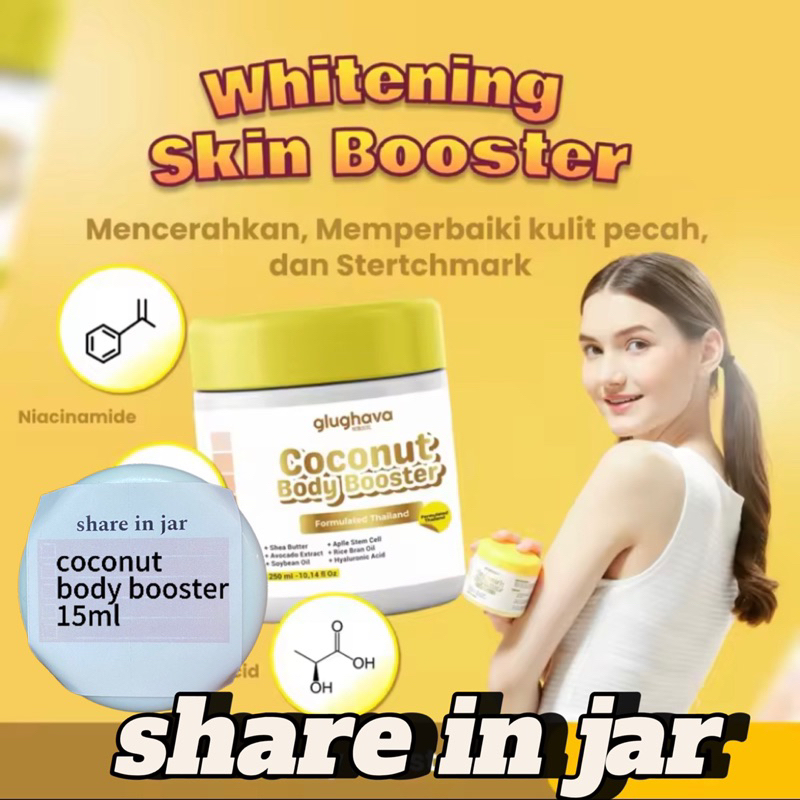 15ml COCONUT BOOSTER THAILAND GLUGHAVA WHITENING SKIN BOOSTER