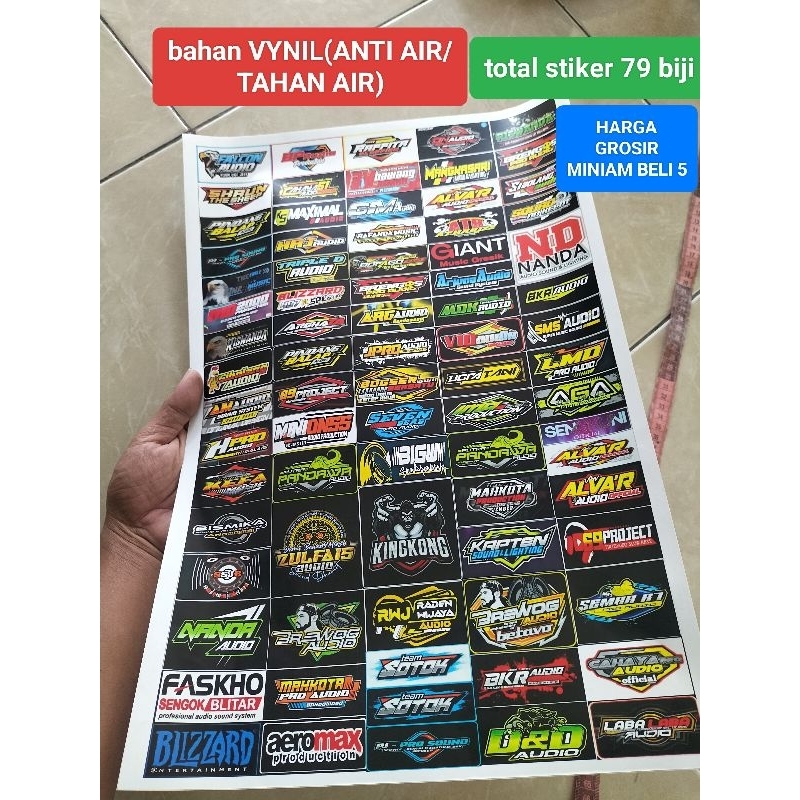 

STIKER AUDIO | STIKER SOUND | STIKER SOUNDSYSTEM | STIKER ANTI AIR | STIKER VYNIL | STIKER PACK | STIKER 1 LEMBAR ISI 79 BIJI
