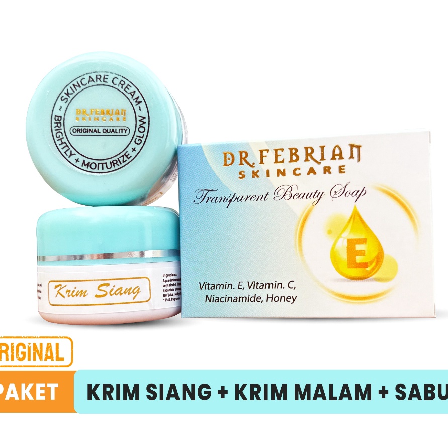KI3 Cream dr febrian original paket krim siang  krim malam  sabun