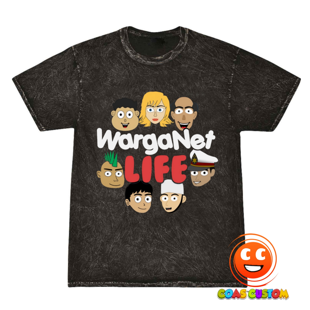 BAJU ANAK KAOS WASHED ANAK WARGANET LIFE