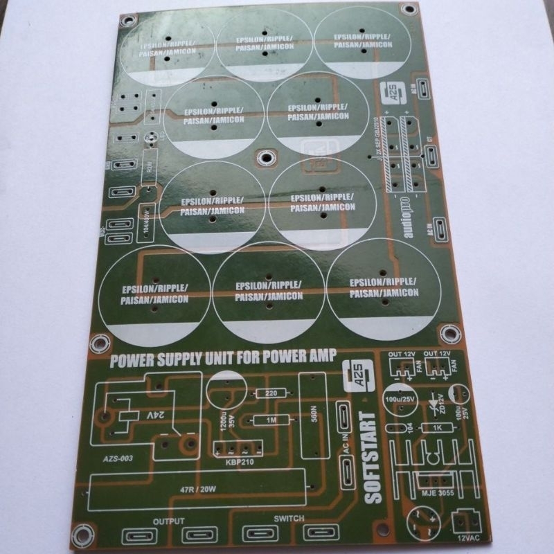 PCB PSU 10 Elco Plus Softstart pertinak
