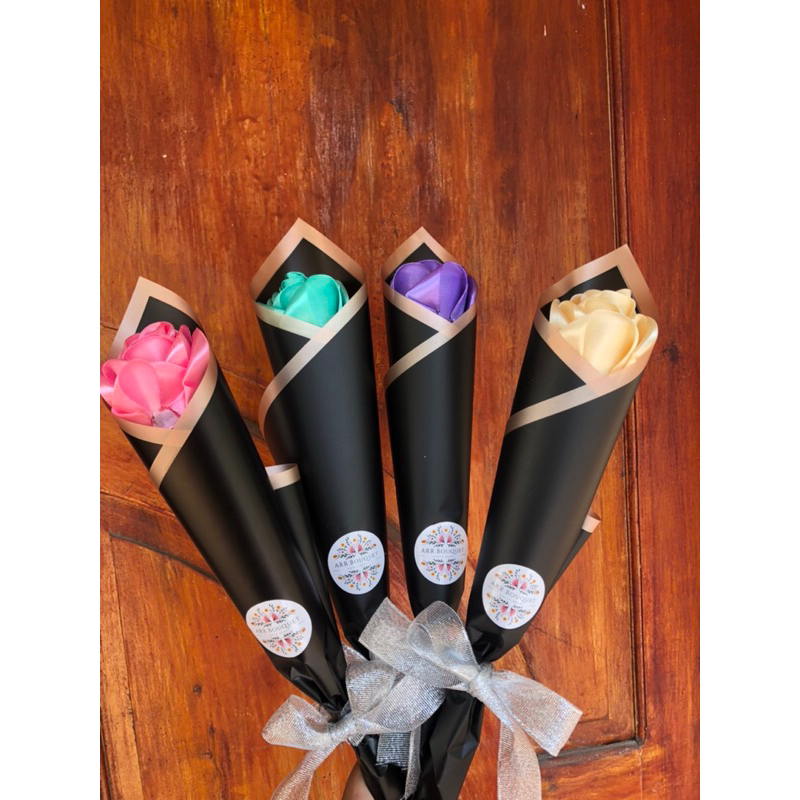 Buket bunga Satin Murah 1 tangkai