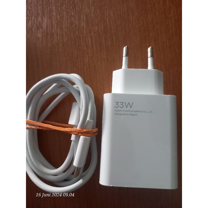 Charger ORI Xiaomi Note 10 Mi turbo 33 watt