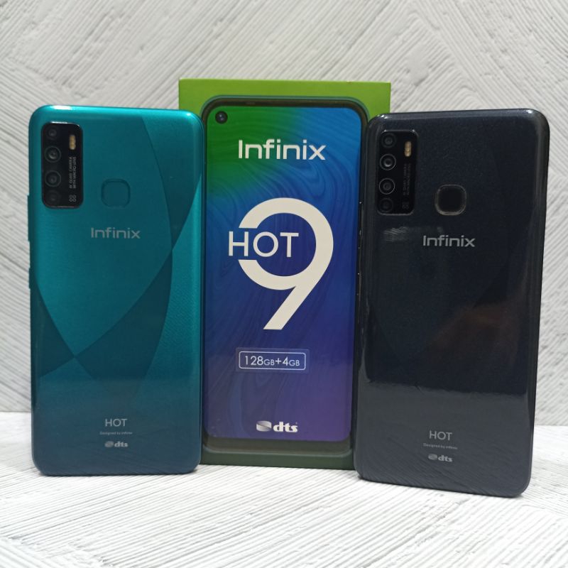 Infinix Hot 9 4/128 GB Handphone Second Bekas Fullset