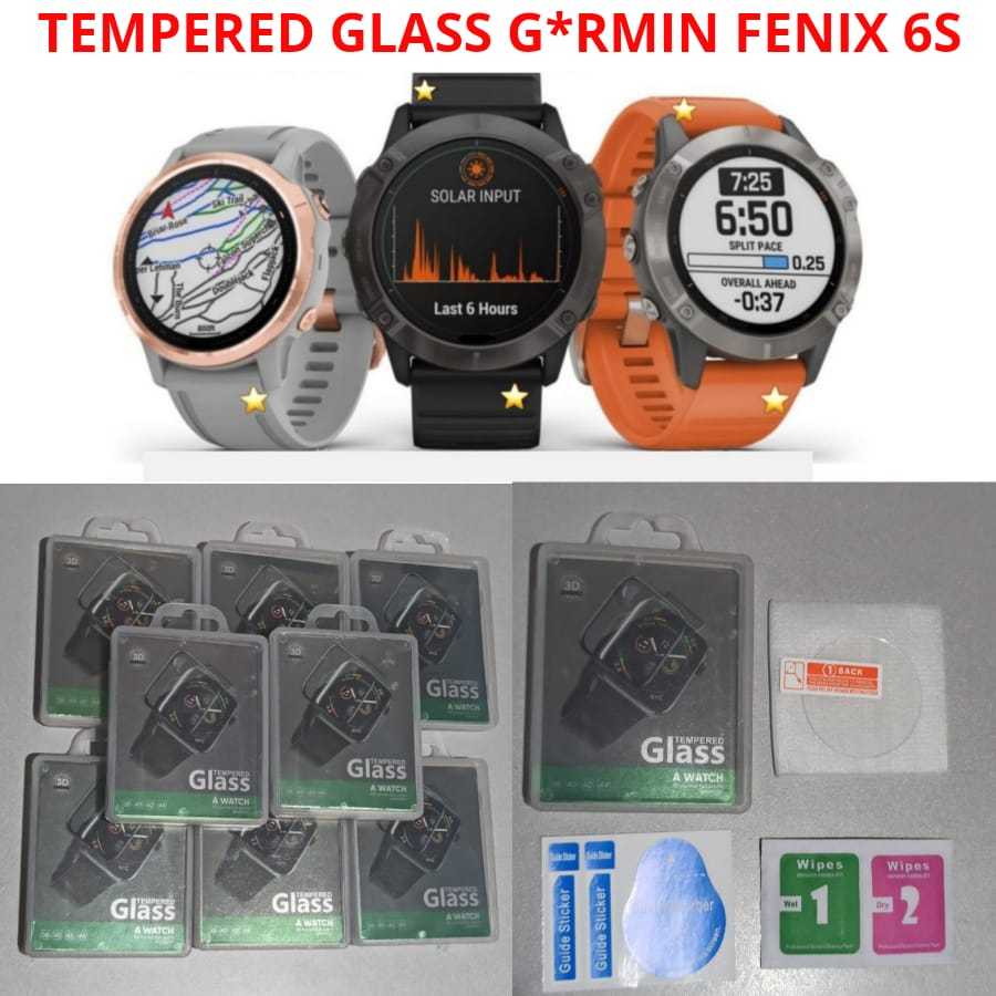 Tempered Glass ANTI GORES GARMIN Fenix 6s Pro Fenix 6s