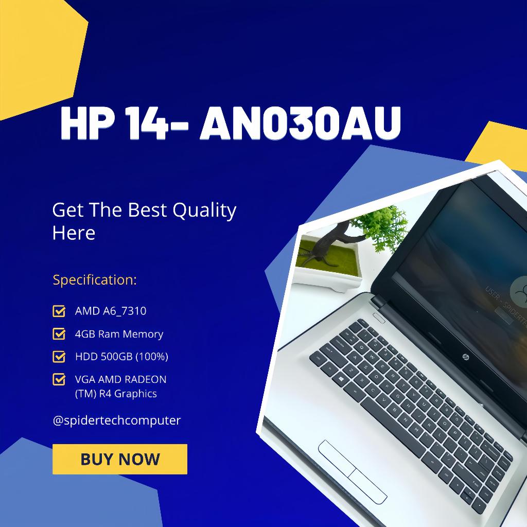 LAPTOP hp 14-AN030AU PROCESSORE AMD A6 _7310 FULLSETT