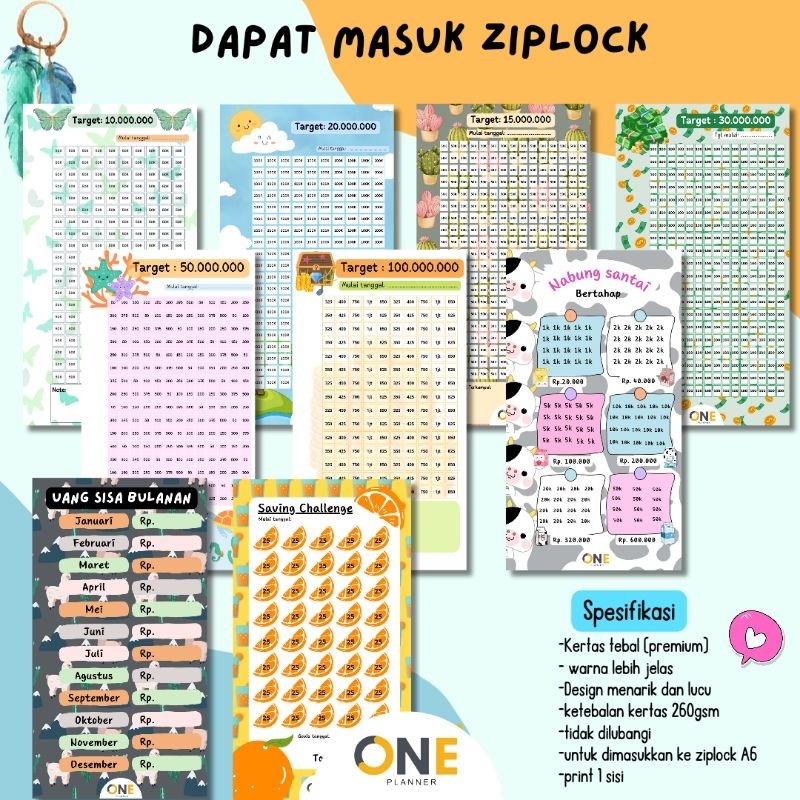 

KERTAS TANTANGAN MENABUNG PREMIUM (dapat masuk ziplock)