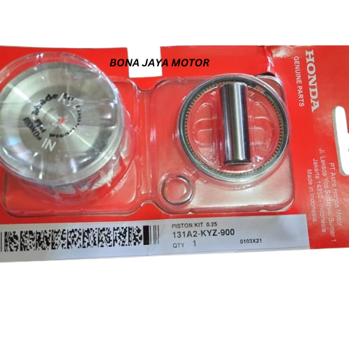 PISTON KIT(SEHER) HONDA SUPRA X 125 FI,SUPRA X 125 HELM IN,BLADE 125 FI KODE KYZ OVERSIZE STD-100