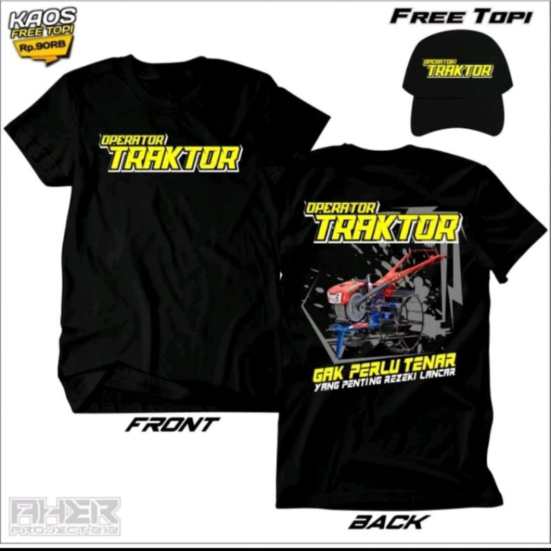 KAOS OPERATOR TRAKTOR FREE TOPI || KAOS TRAKTOR || KAOS || KUALITAS PREMIUM