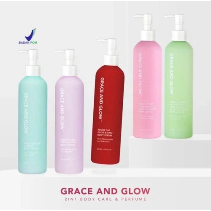 GRACE AND GLOW Body Serum English Pear Freesia Black Opium Body Lotion / Grace & Glow Body Serum