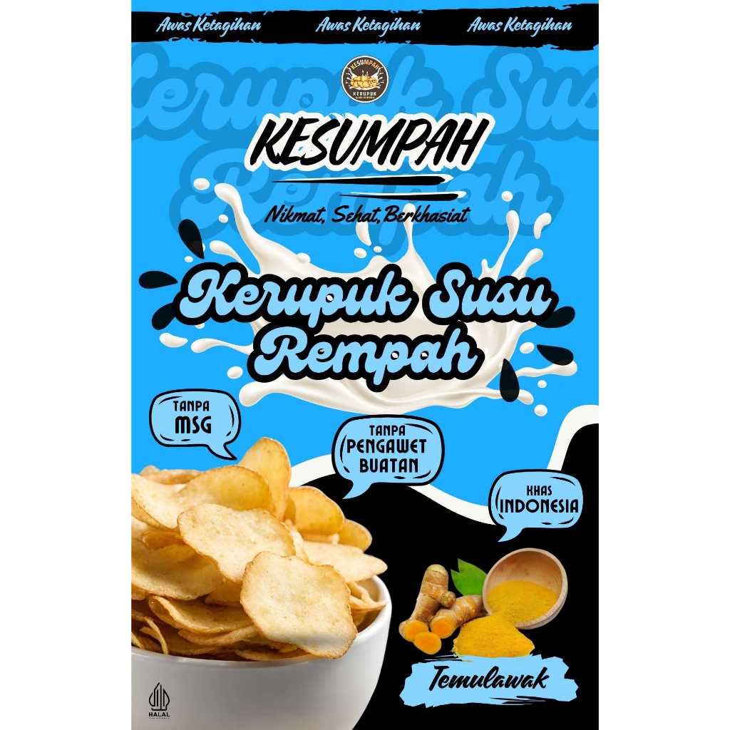 

Kerupuk Susu Rempah Varian Temulawak