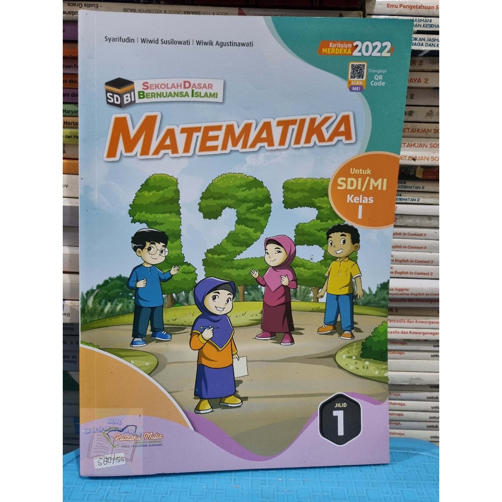BUKU BEKAS MATEMATIKA SDBI KELAS 1 PUSTAKA MULIA SYARIFUDIN MERDEKA