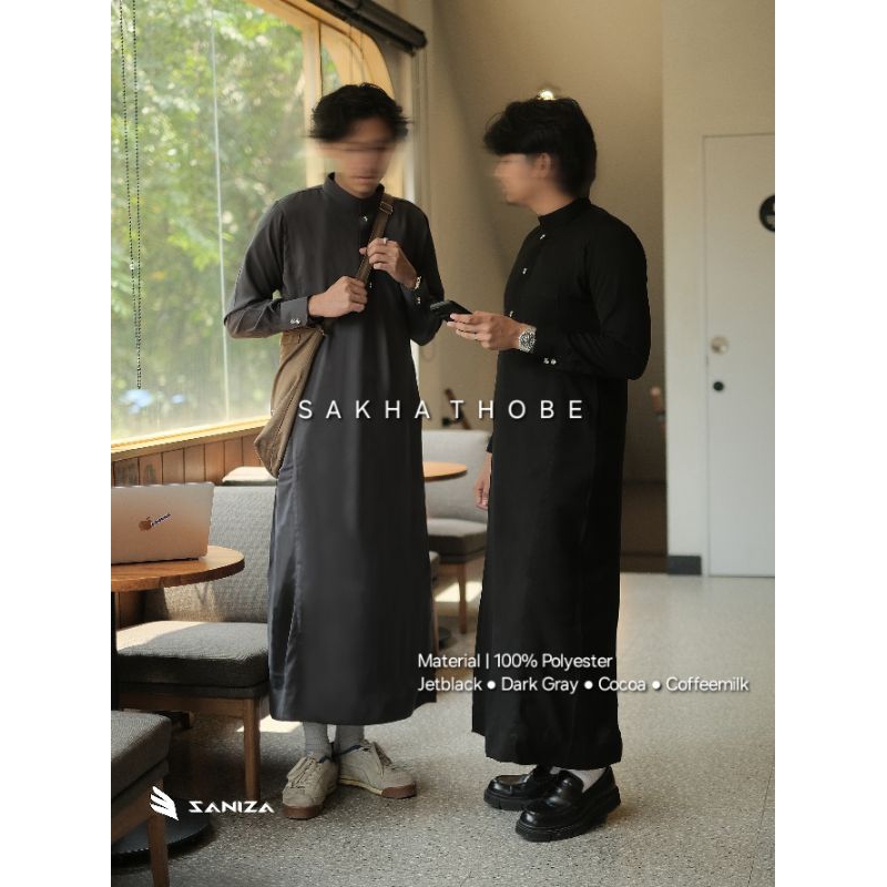 thobe pria polos premium / jubah gamis pria polos