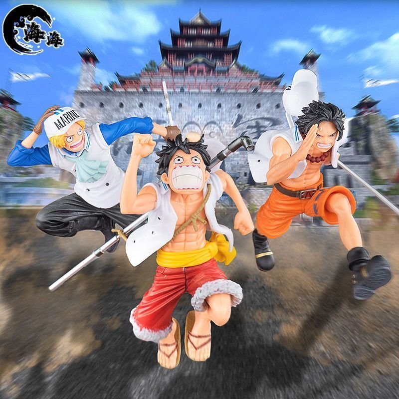 One Piece Figure Magazine a Piece OF Dream vol.1 - SET BUNDLE ASL Ace Sabo Luffy as Marine (MIB ASVE