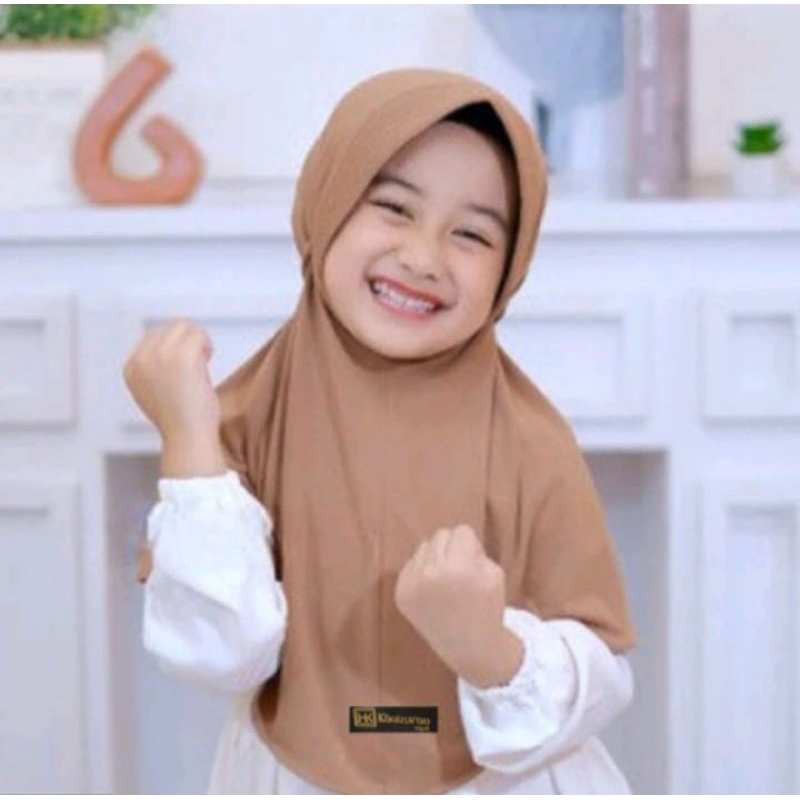 Jilbab Tali ulir anak // Hijab tali kepang KIDS // kerudung bergo ped ropel
