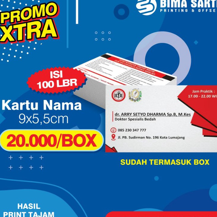 

Price PRINT KARTU NAMA KERTAS TEBAL AC26 BOX