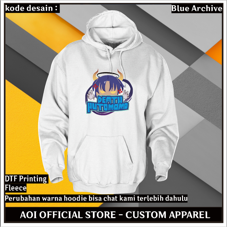 AOI Jaket Hoodie Yuuka Rush Blue Archive