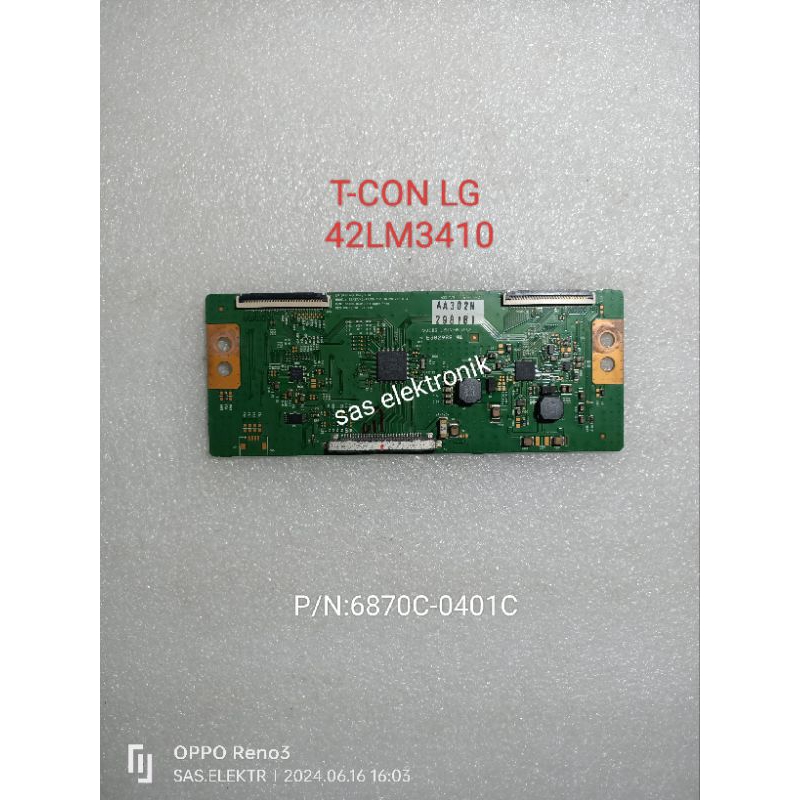 T-CON TICON TCON LOGIC TV LED LG 32/37/42/47 INCH 42LM3410 42LS3110 P/N:6870C-0401C
