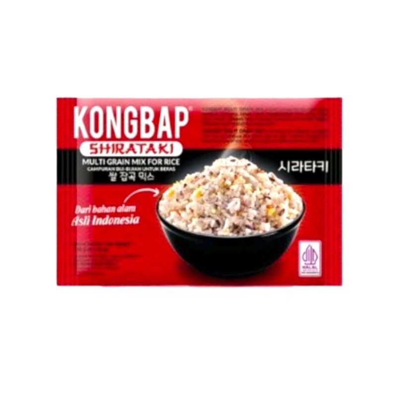 

Kongbap Multigrain Shirataki Mix 150 gr | Beras Sehat Halal 6 × 25 gr