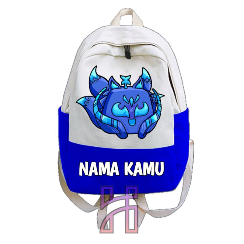 Tas Sekolah Ransel Anak Logo Blox Fruits Kitsune Tas Gendong Gambar Blox Fruit FREE TAMBAH NAMA