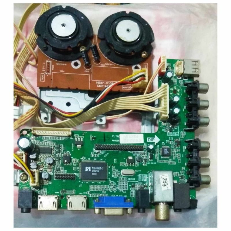 Mb mainboard dan PSU TV Polytron PLD 40V853