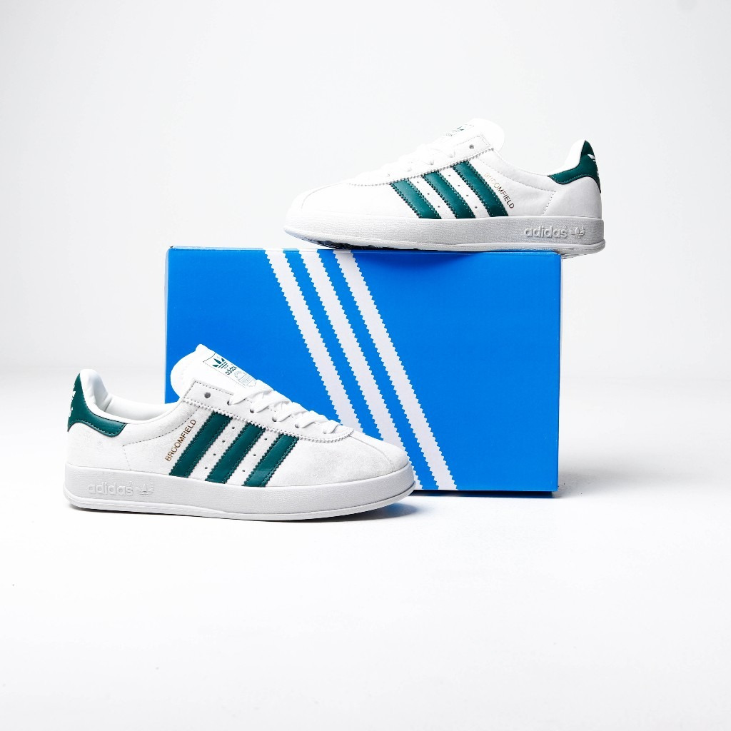 Adidas Broomfield White Green Material Original