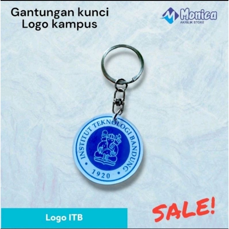Gantungan kunci logo ITB INSTITUT Teknologi Bandung
