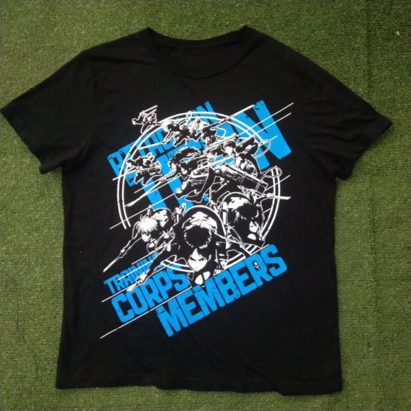 RARE Official Attack on Titan Training Corps Member 1st Season Original Tshirt Kaos Anime AOT