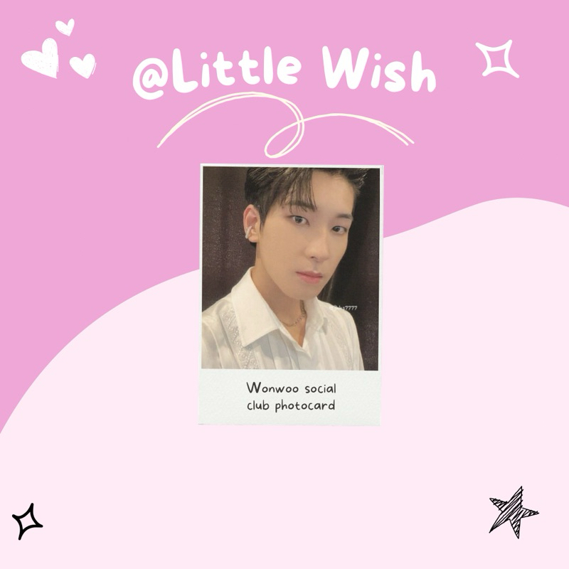 [Booked] Wonwoo Social Club Photocard