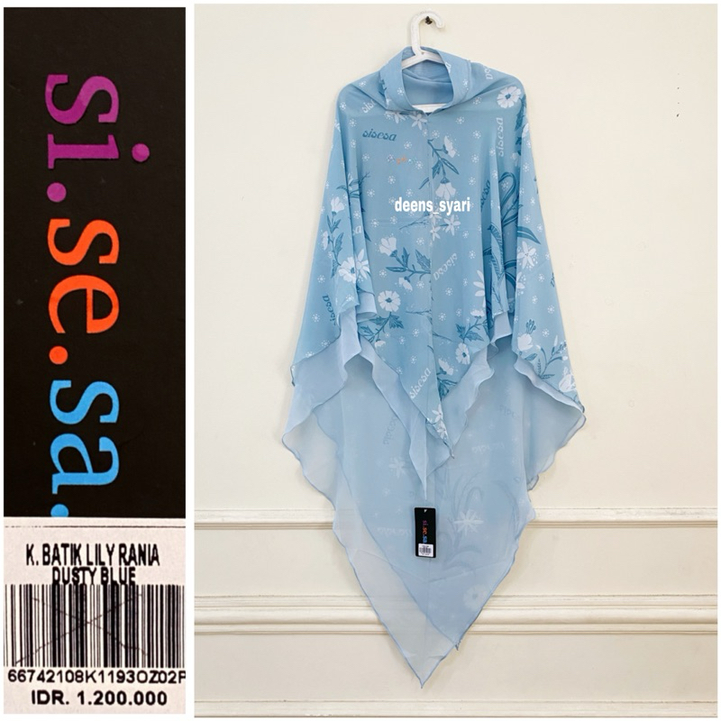Sisesa Khimar sisesa batik blue