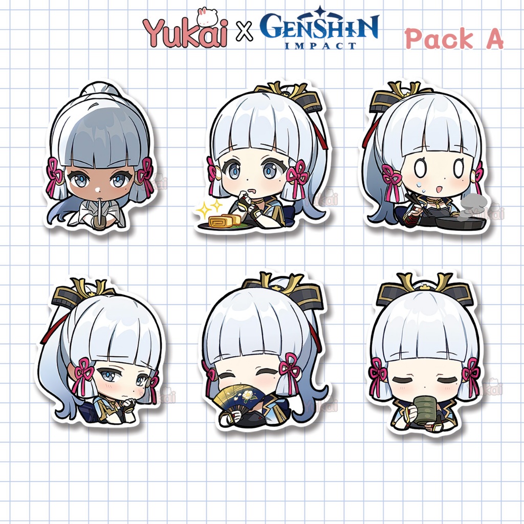 

Stiker Pack Ayaka Genshin Impact Premium, Sticker Anime Waterproof