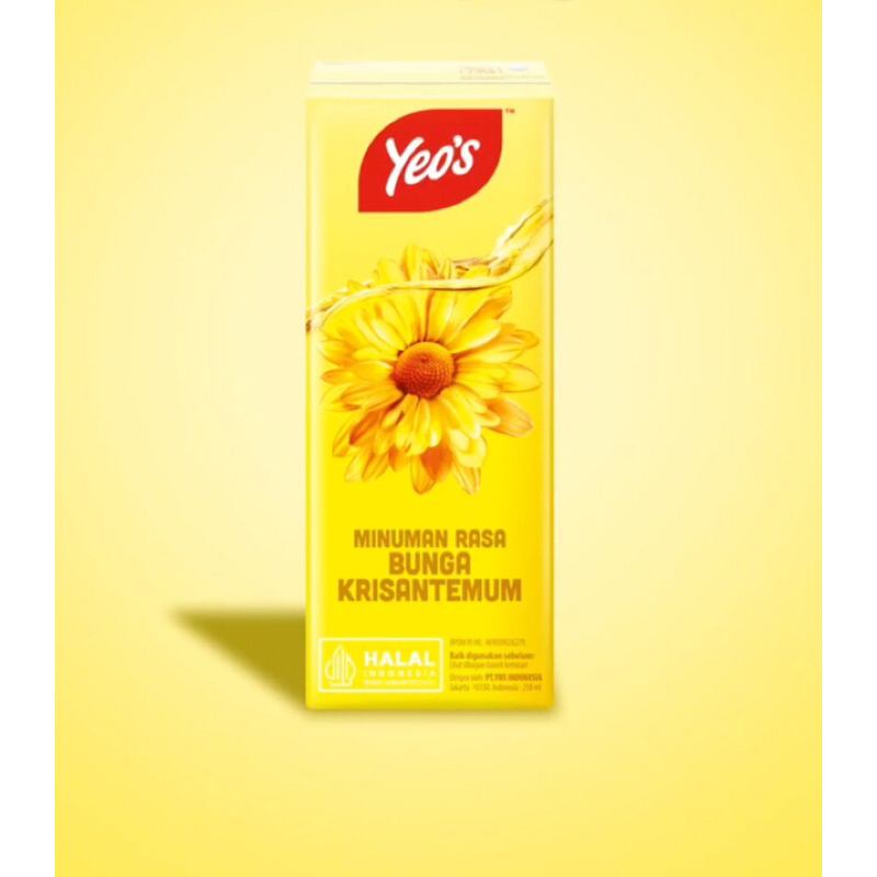 

Yeo’s krisanthemum UHT 250 ml ( chrysanthemum ) 1 karton isi 24 pcs