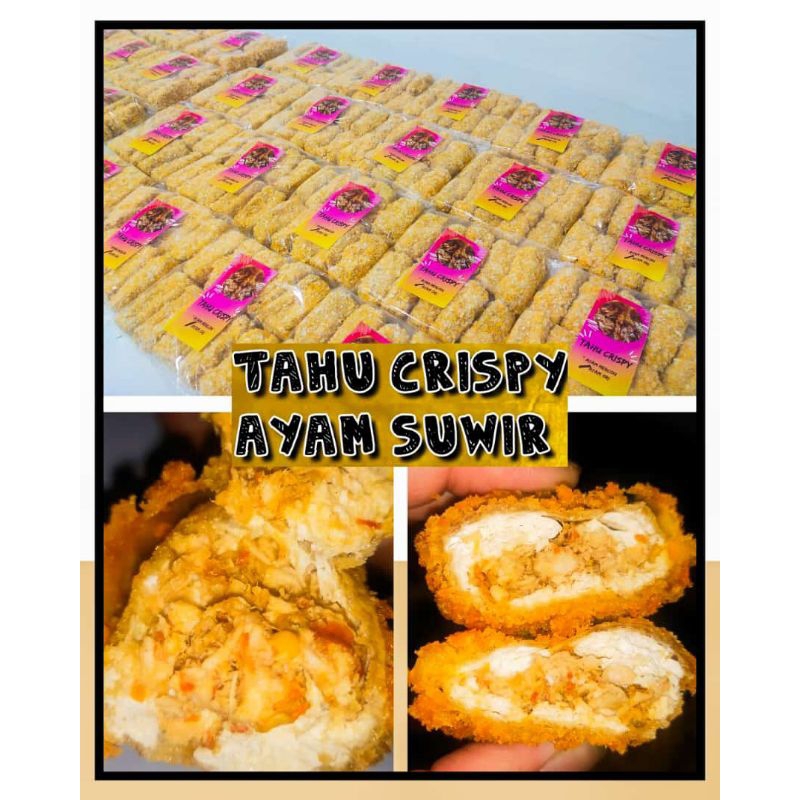 

Tahu crispi tahu pedas tahu huha ayam suwir isi 10 biji